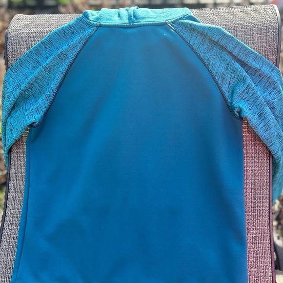 Under Armour teal blue loose fit boys large hoodie - Picture 3 of 4